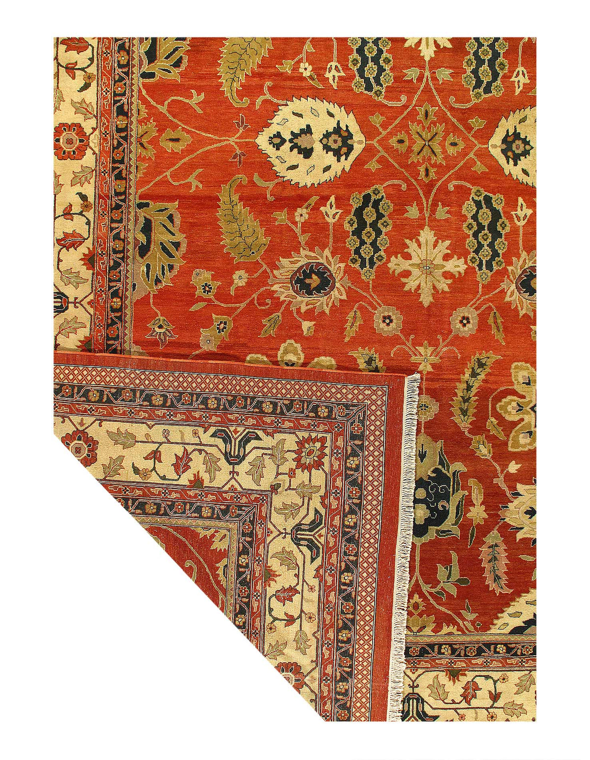 Rust Fine Hand Knotted Augra 13'8" x 19'9"