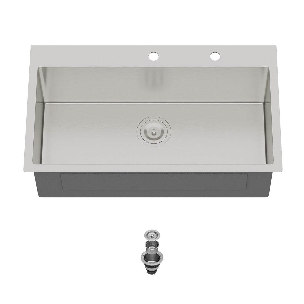 33 Inch Topmount Sink - Stainless Steel Kitchen Sink