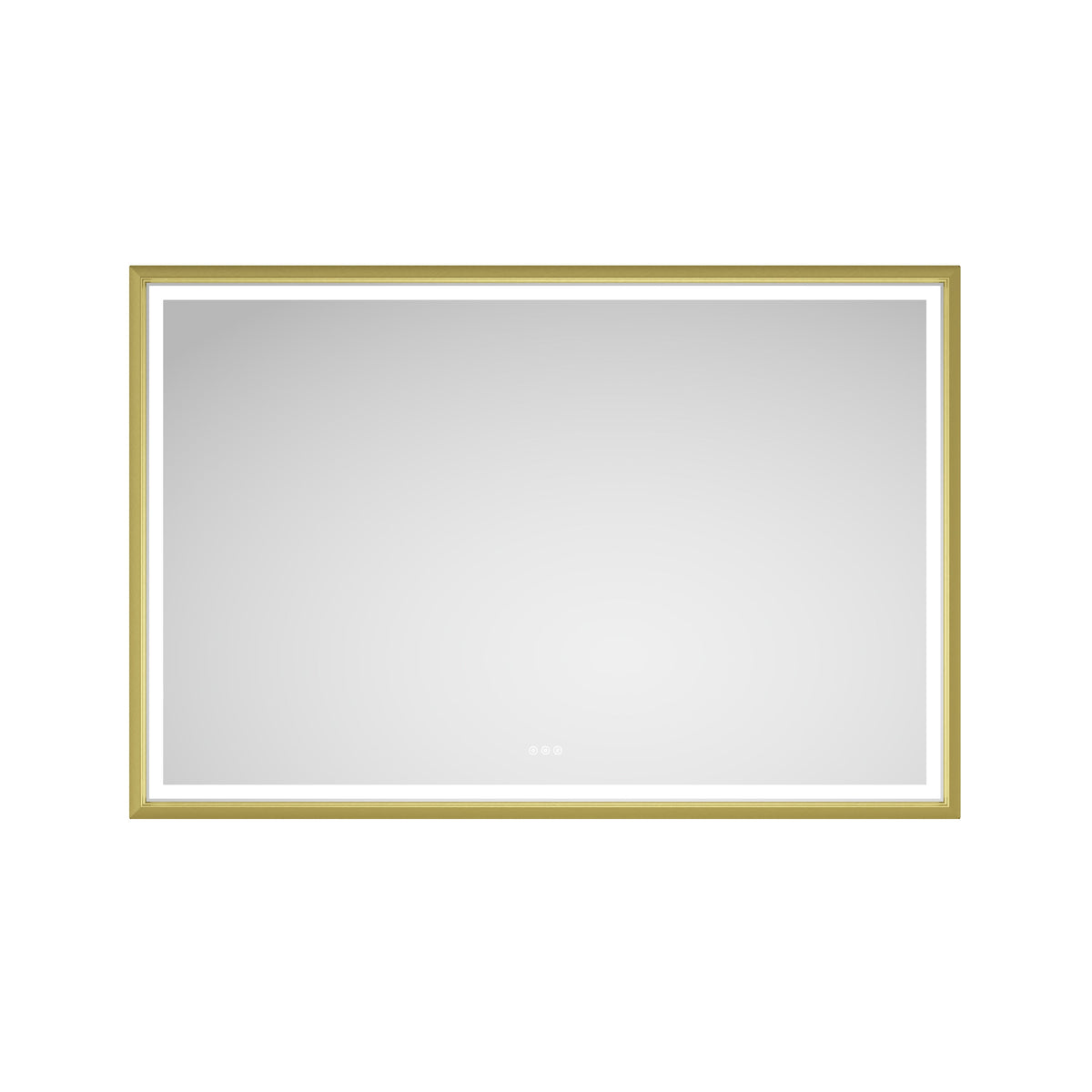 Oversized Rectangular Framed LED Mirror