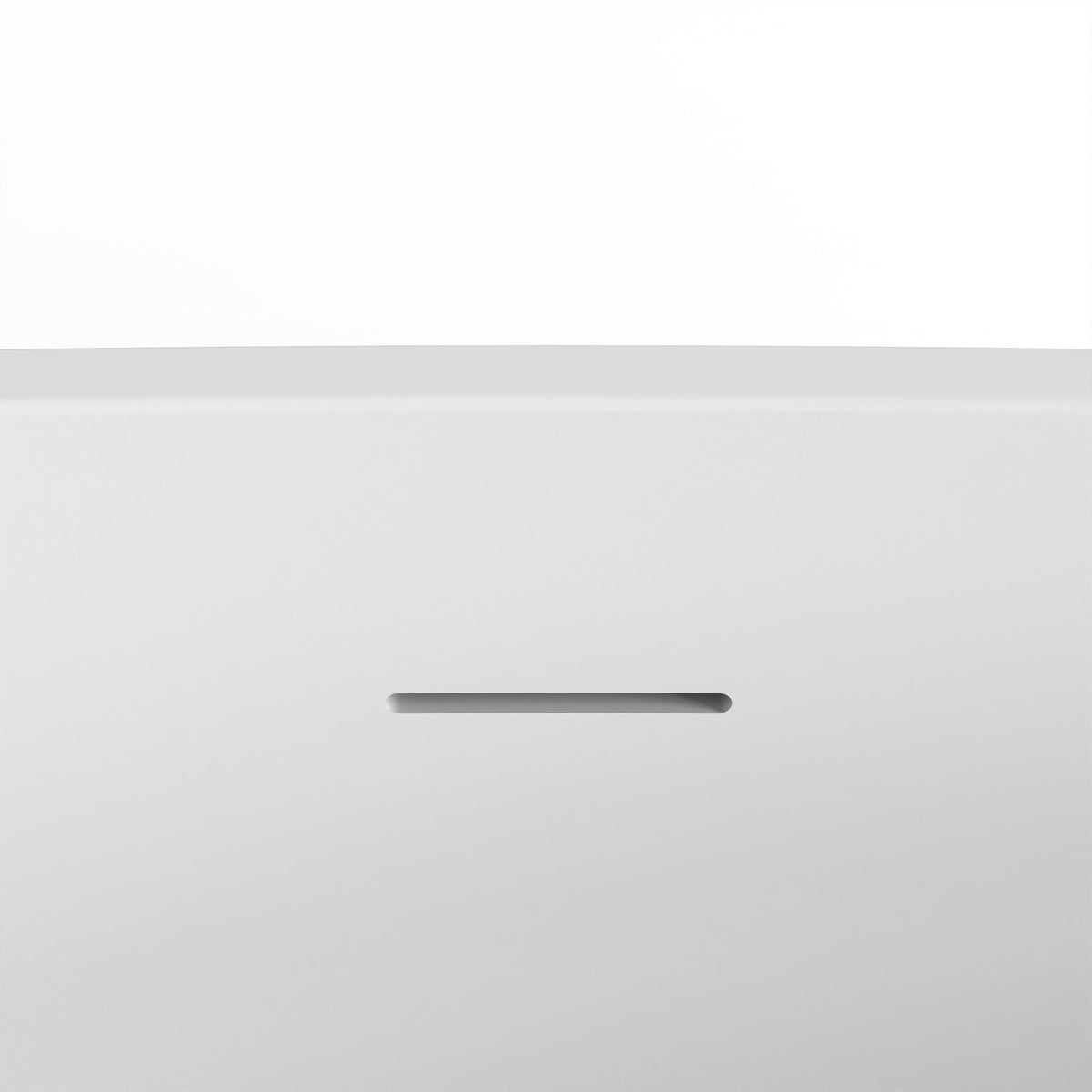 71 Inch Freestanding Solid Surface Soaking Bathtub