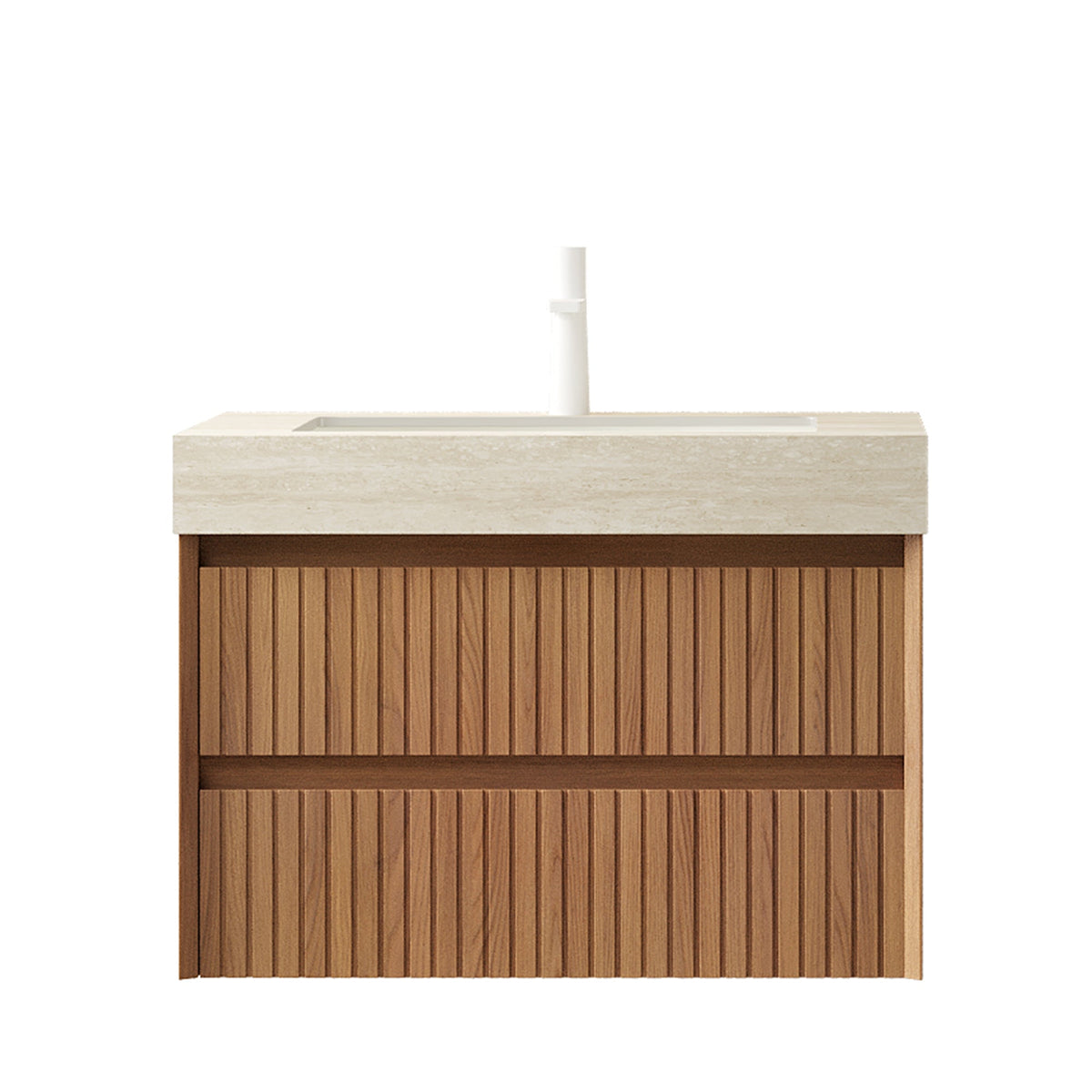 Tilley 30" Bathroom Vanity & Sink - Striped Plywood