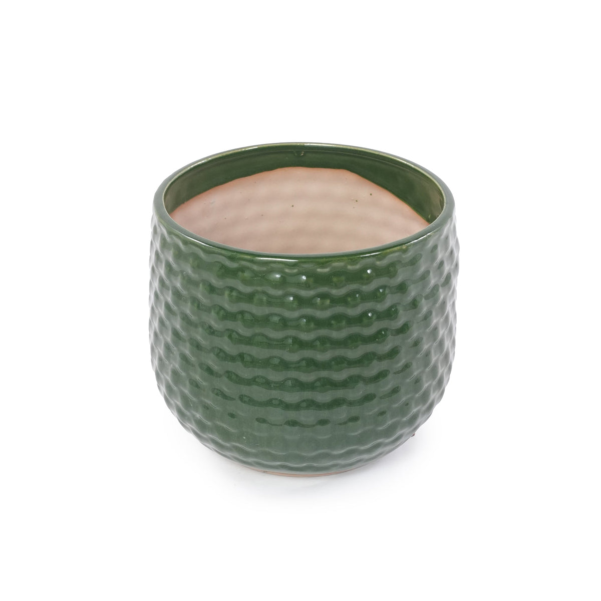 Handmade Glazed Ceramic Planter Set of 3