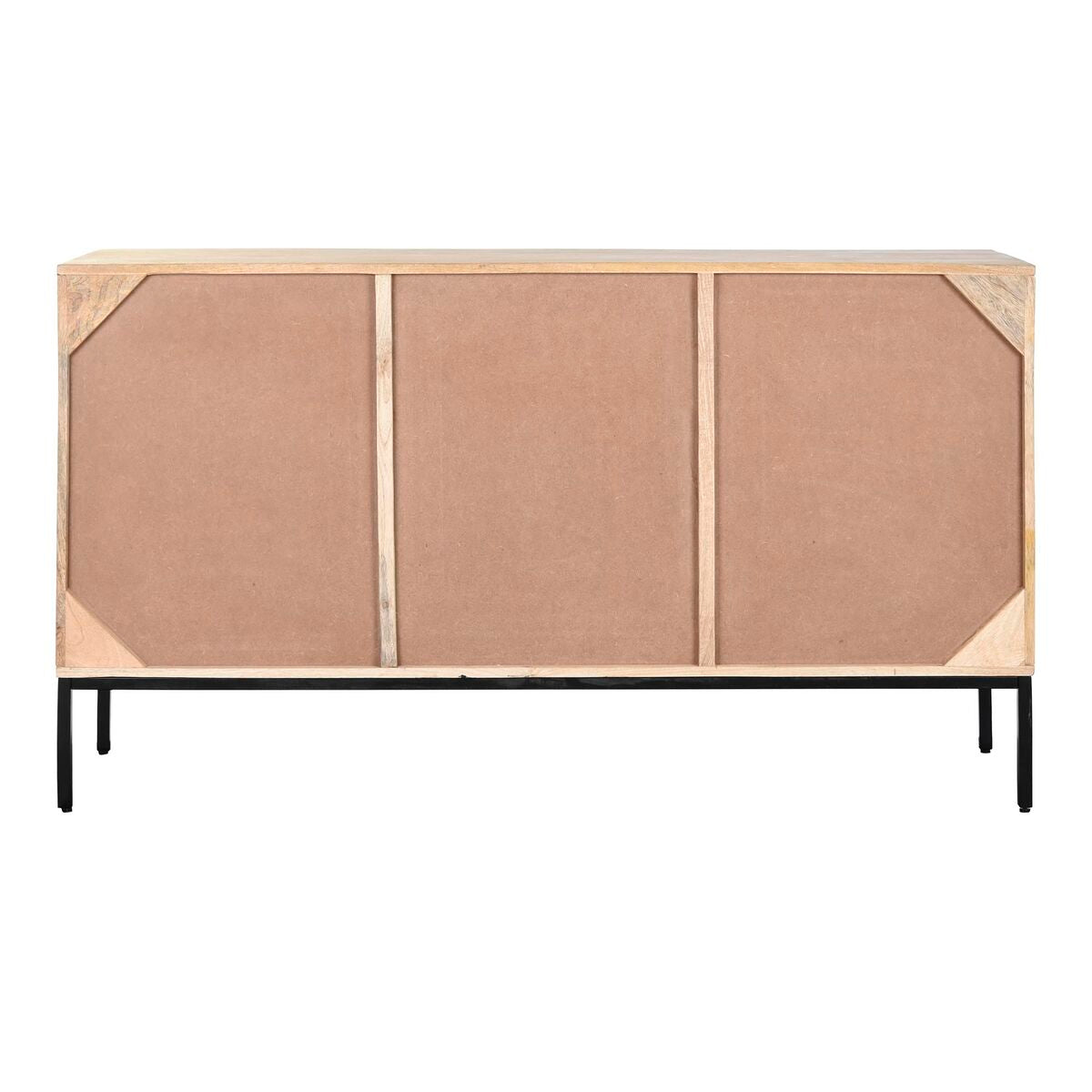 Sideboard DKD Home Decor White Black Natural Black/White Mango wood