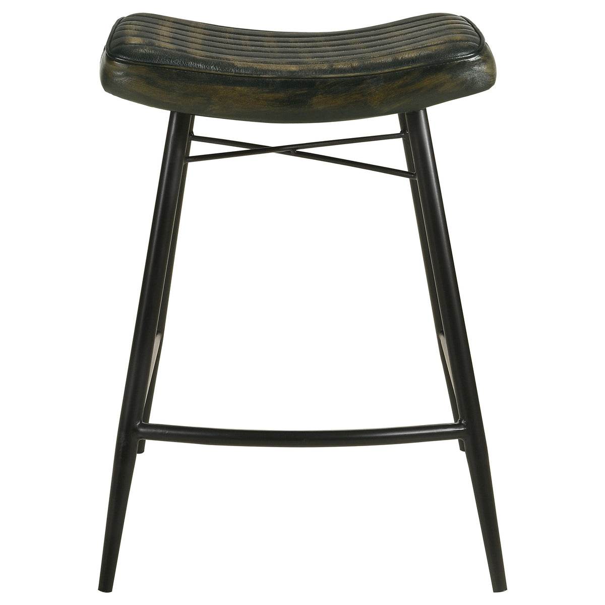 Ridgeway Leather Counter Stools Set of Two