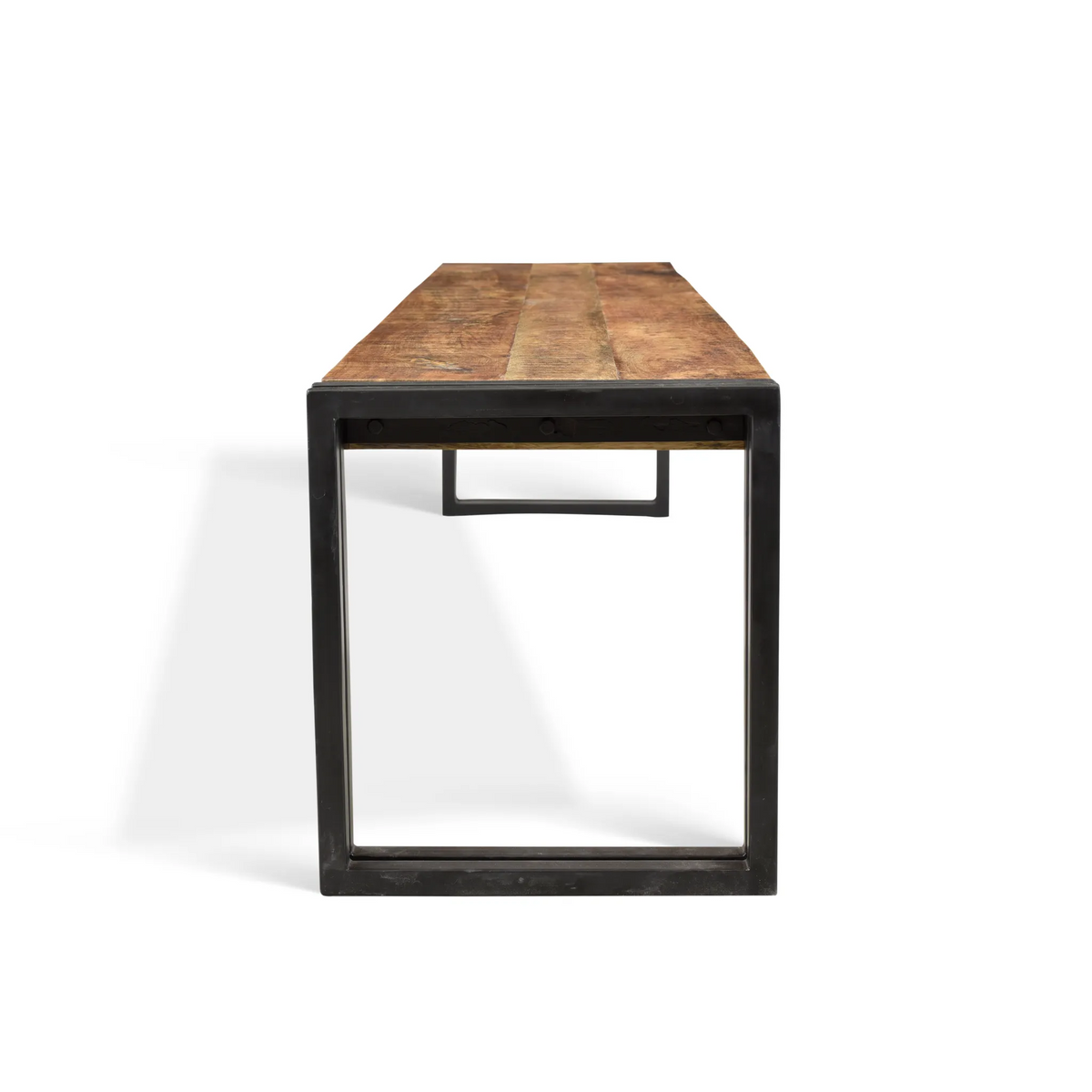 Reclaimed Mango wood Bench with Metal legs — view 5