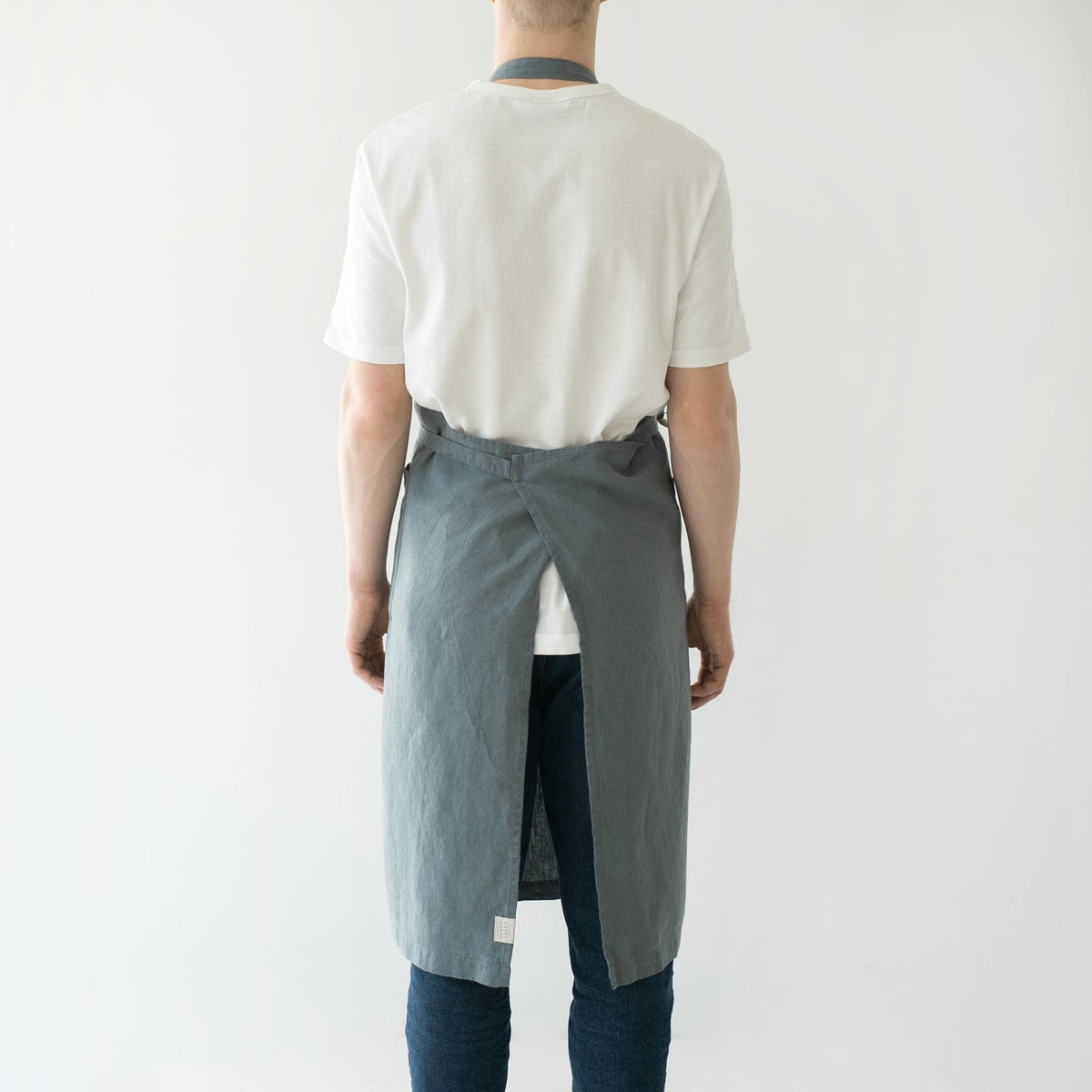 Blue Fog Linen Chef Apron — view 3