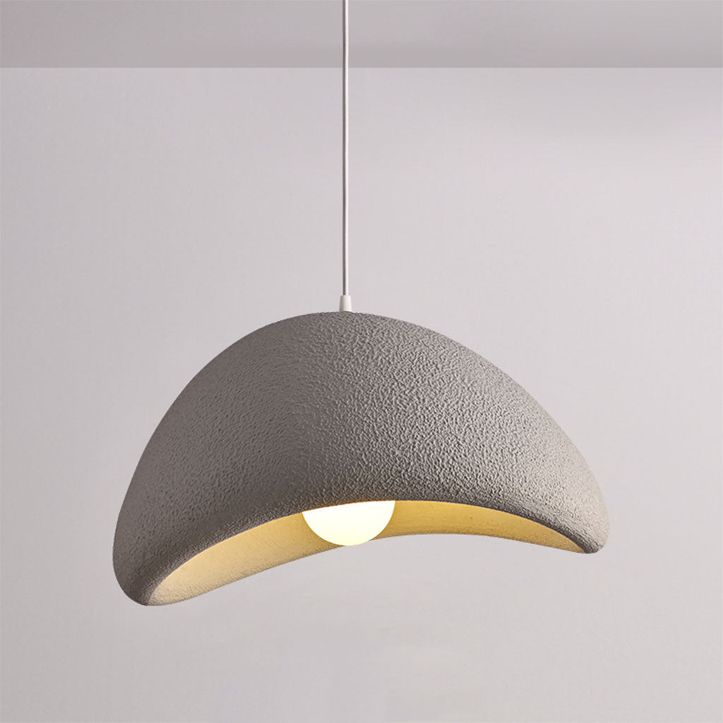 Modern Sculptural Pendant Light - Organic Pebble Ceiling Lamp