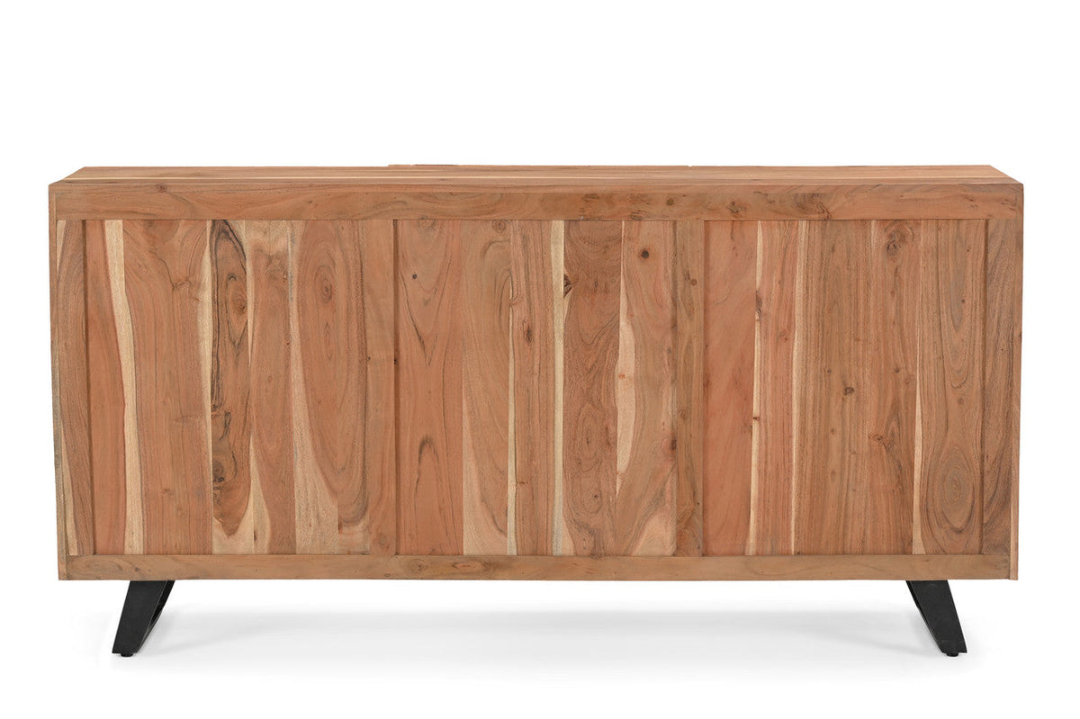 Natural Acacia Wood Live Edge Sideboard — view 7