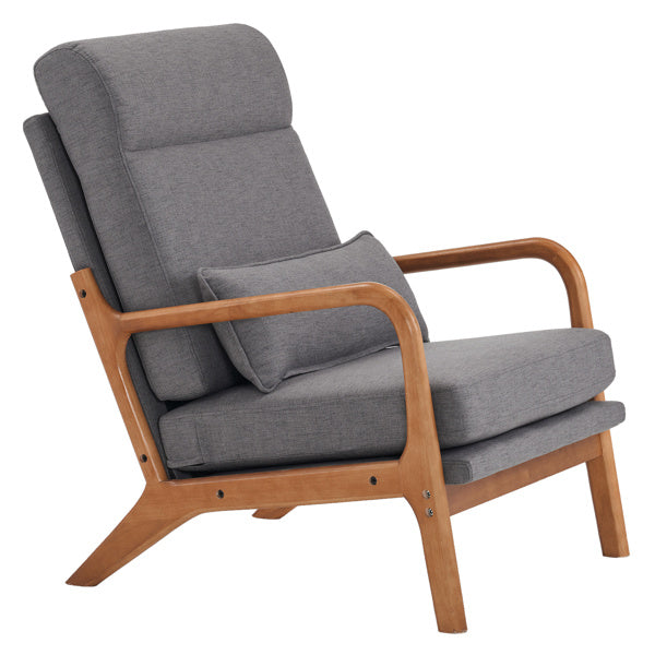 LuneluX_Home – Scandinavian Lounge Chair (Dark Gray)