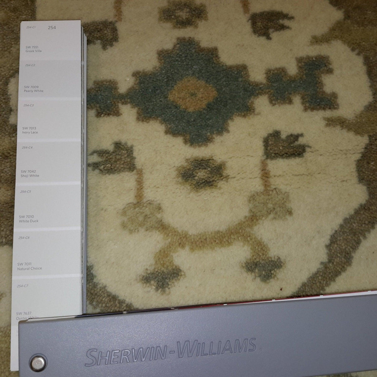 Canvello Hand Made Traditional All Over Indo Oushak Rug - 4'0'' X 6'0''