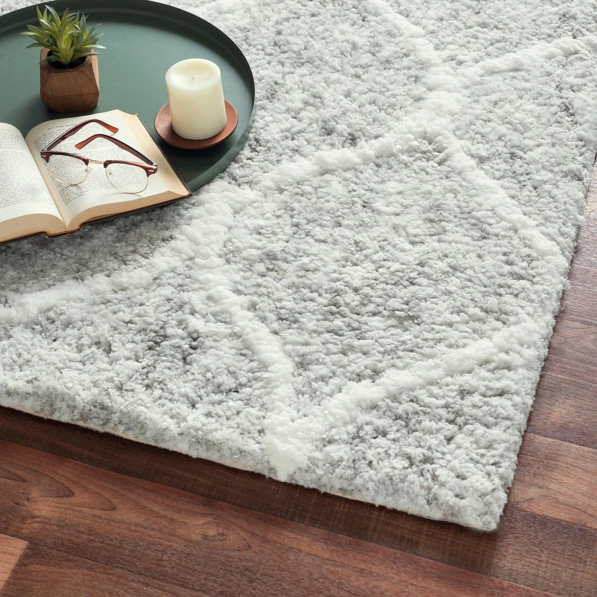 Canvello Paris Shag Moroccan Hand-Woven Microfiber & cotton Shaggy Rug- 9' X 12'