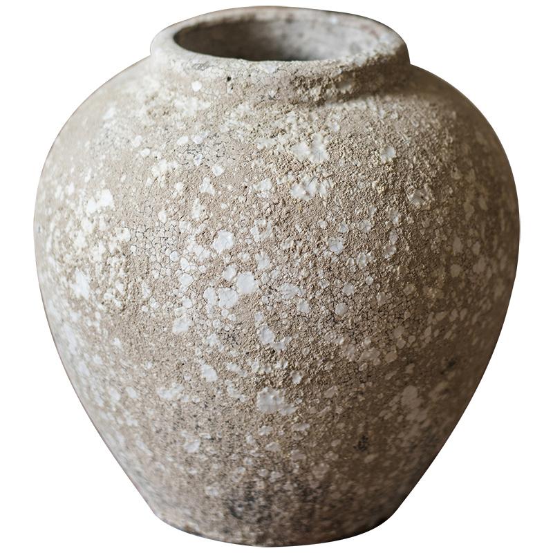Cement Pot Pompeii Style Handmade Art Jar Pot — view 7