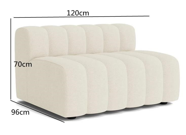 LuneluX_Home™ Sculptura Cloud Curved Sofa