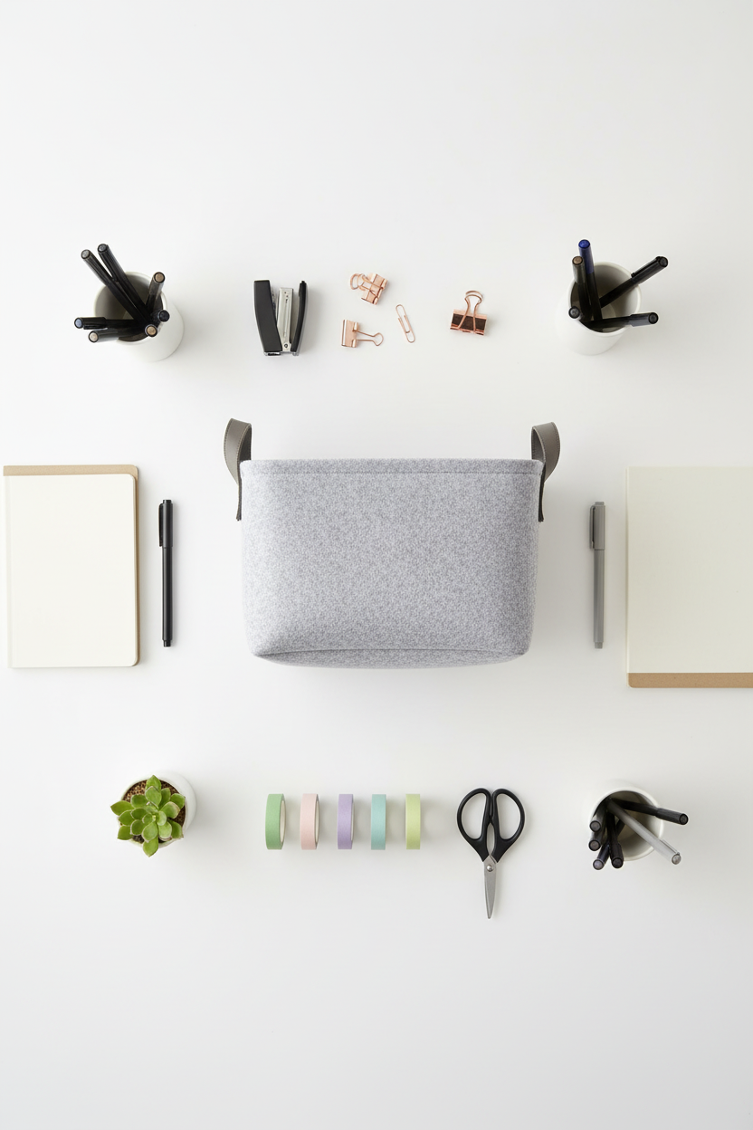 Felt Storage Basket – 4 Colors & 3 Sizes