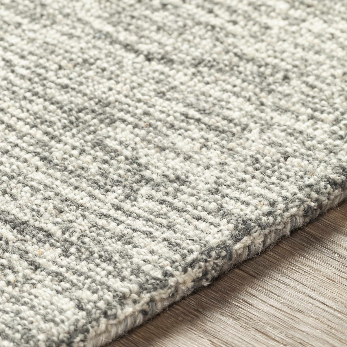 Hertfordshire Gray Trellis Tassel Wool Rug