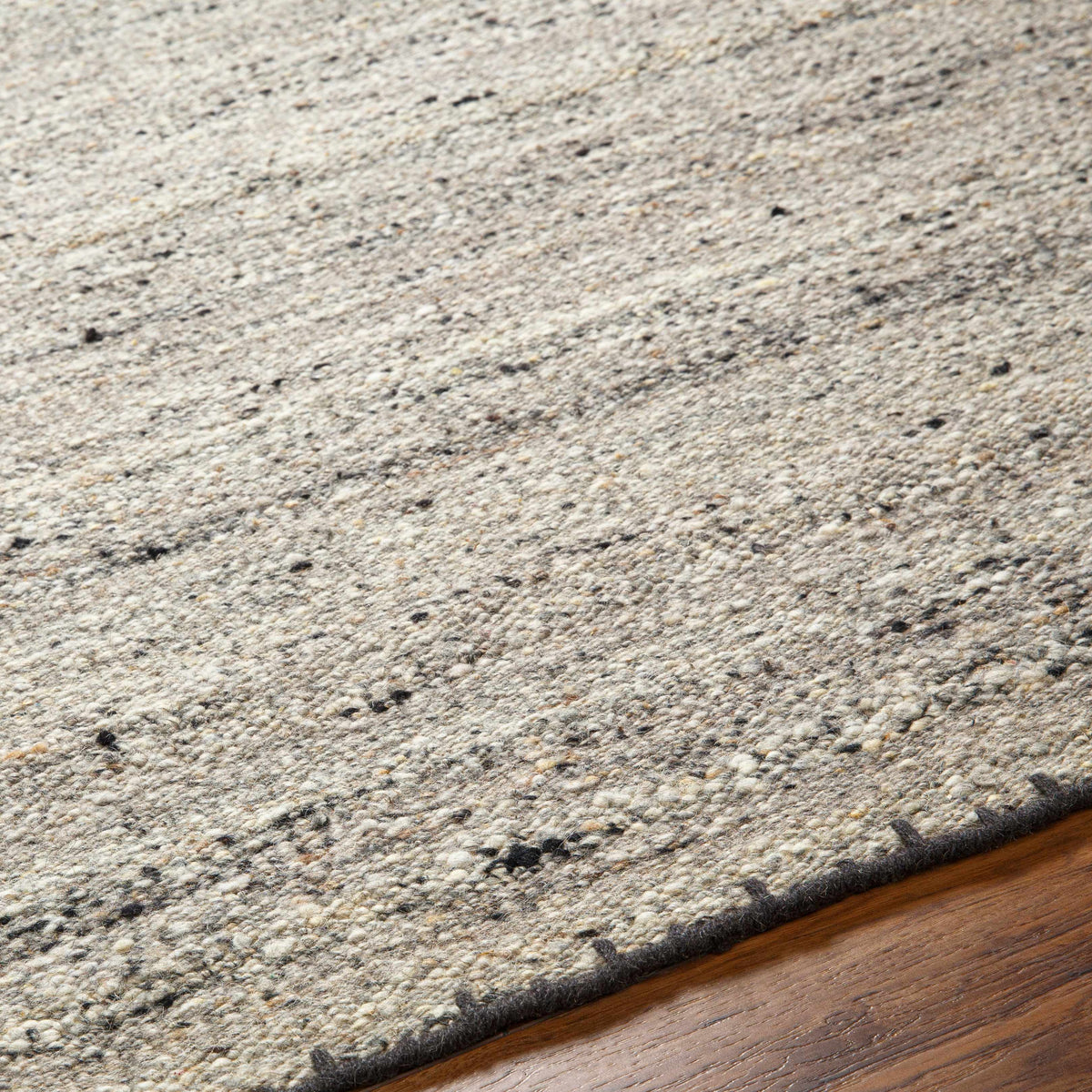 Ayumu Taupe Hand Woven Wool Area Rug