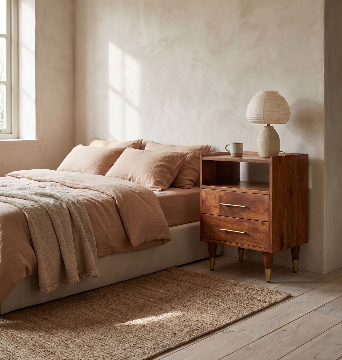 Artisan Furniture Solid Wood Camden Chestnut Bedside