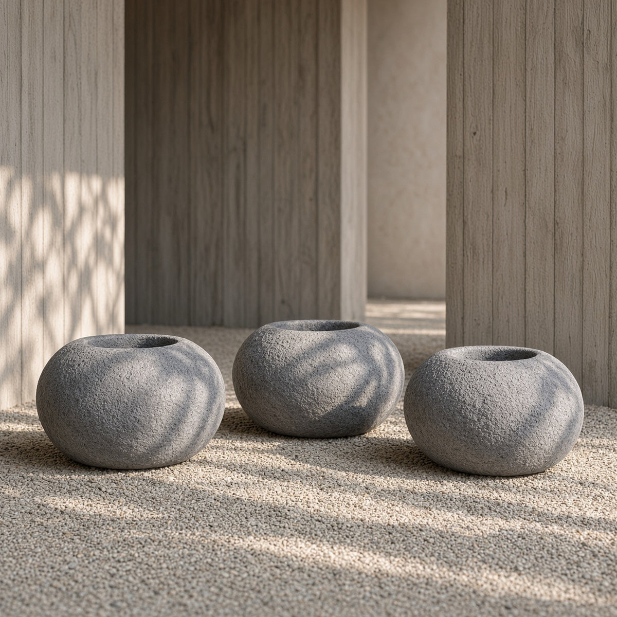 ShopInFill staged scene — japanese-zen-style-gray-stone-flowerpot