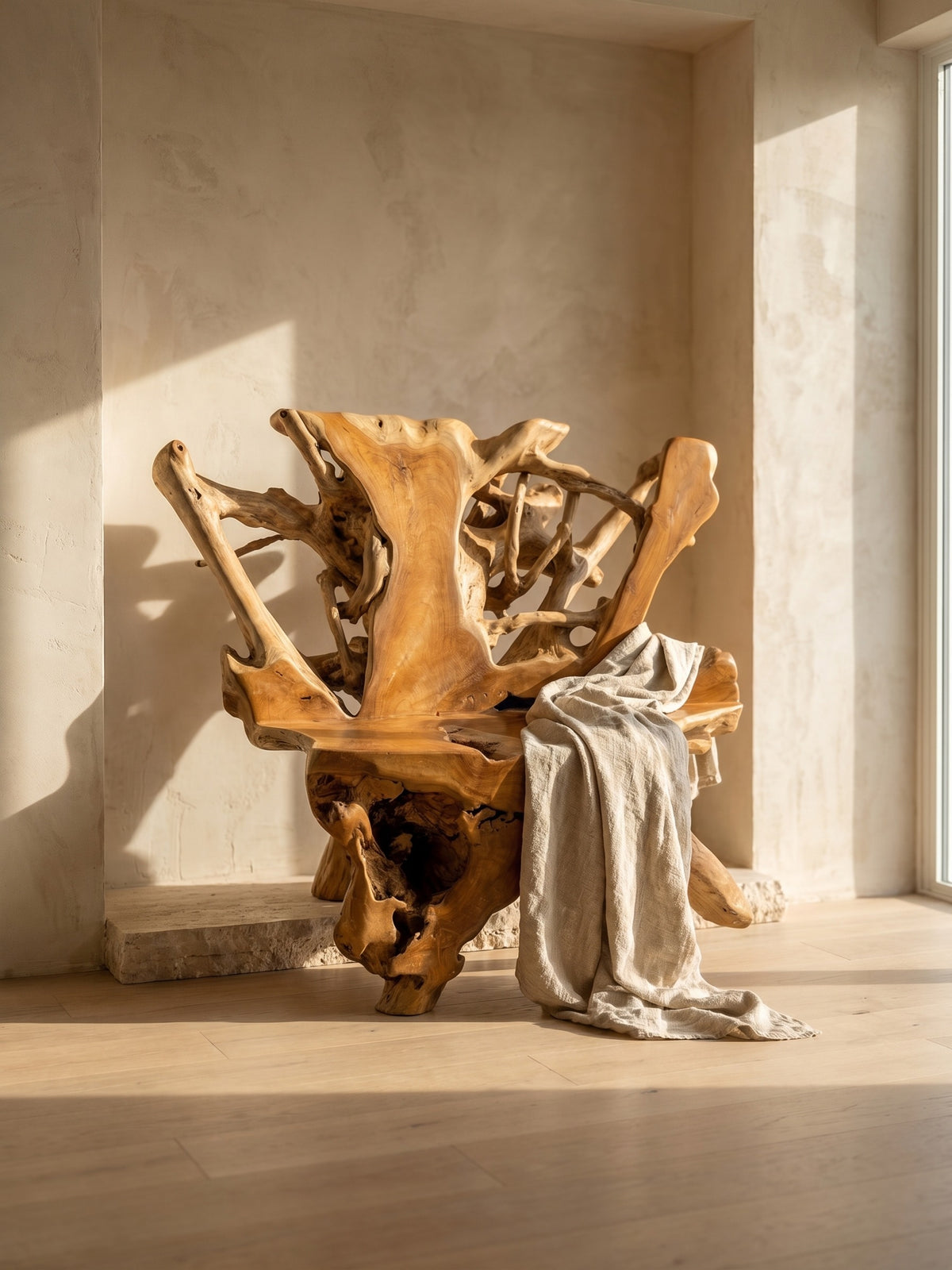 ORGANIC TEAK ROOT SOFA XXL
