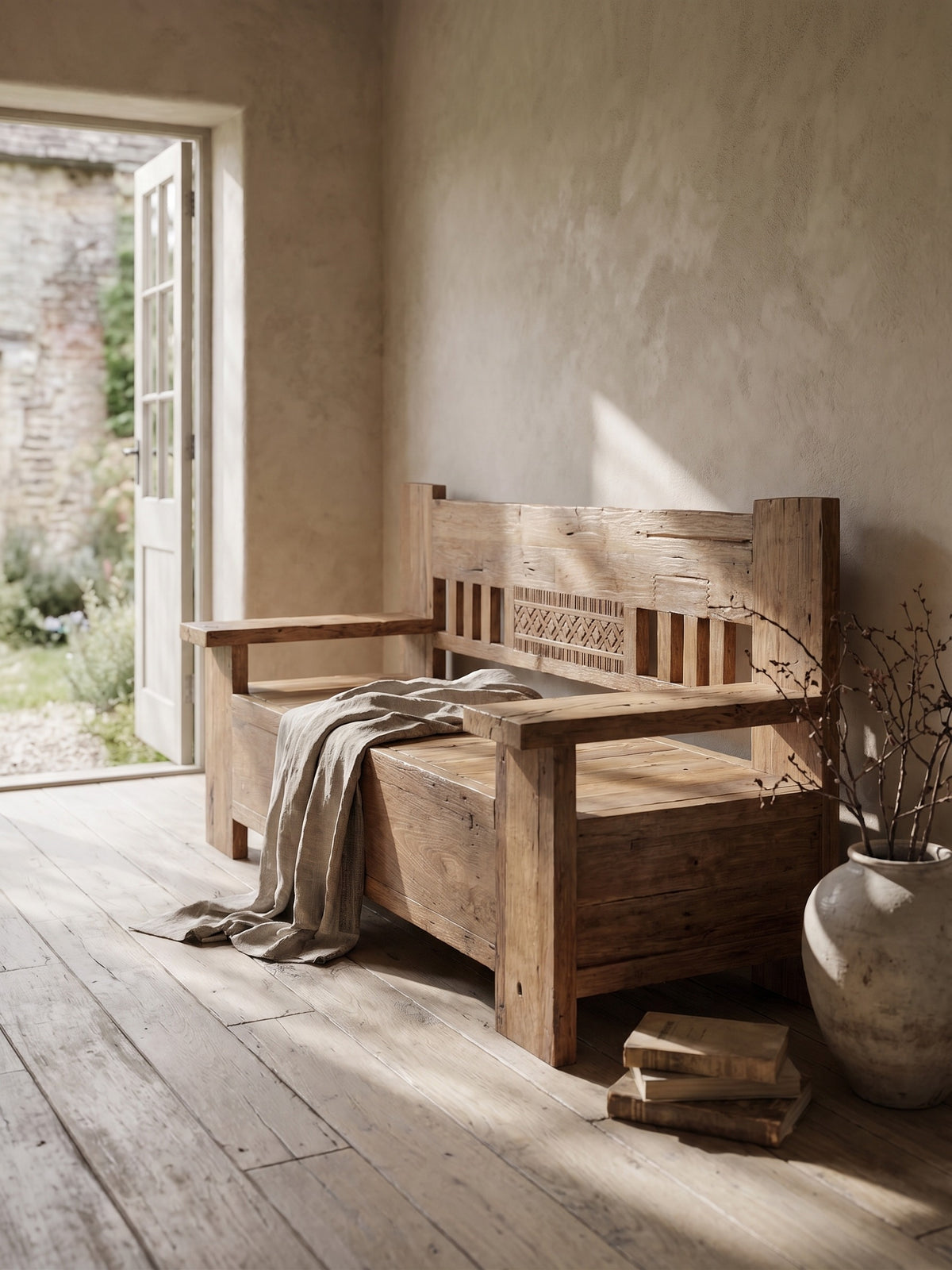 Recycled Teak Daybed Bench XL