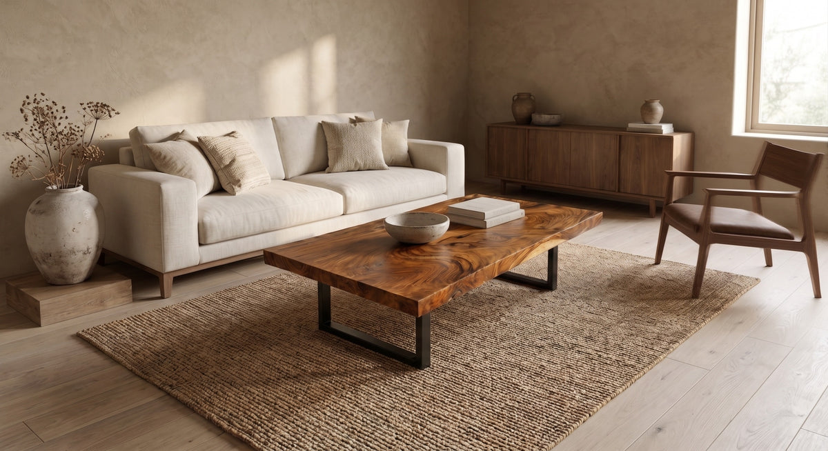 Suar Slab Coffee Table 60" X 35"
