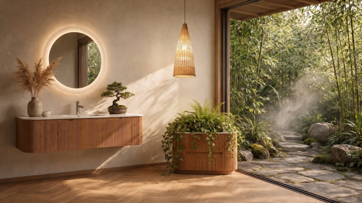 Wabi-Sabi Rattan Pendant Lights | Multi-Shape Cluster Chandelier