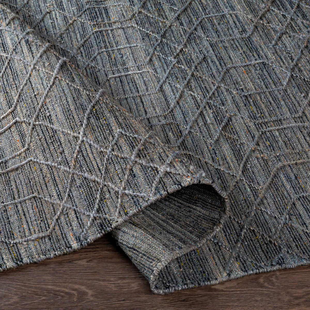 Manby Black Jute&Wool Area Carpet Area Rug