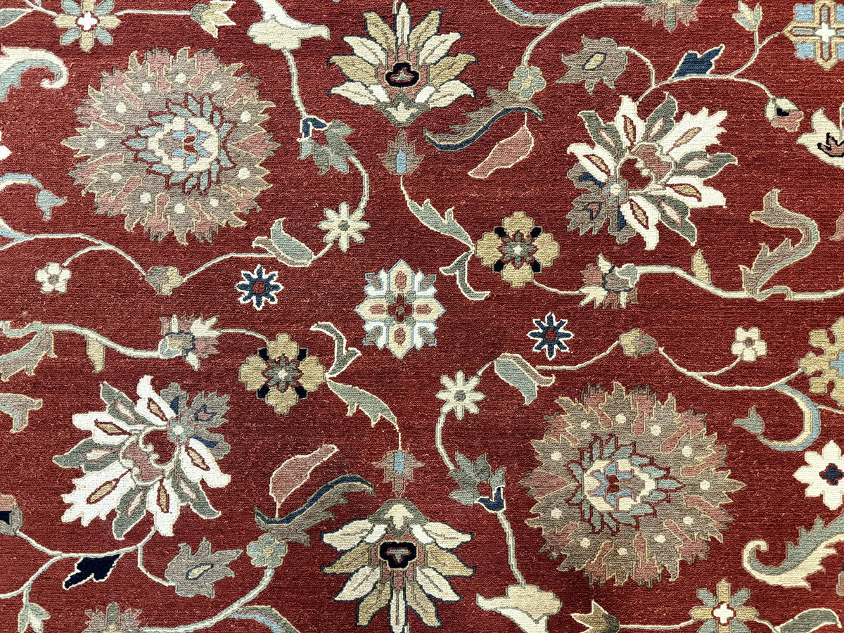 Wool Handmade Vintage Rug Floral Design