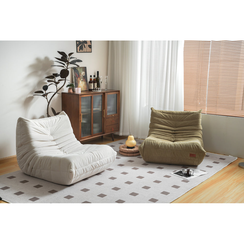 Foam-Filled Bean Bag Lounger Chair