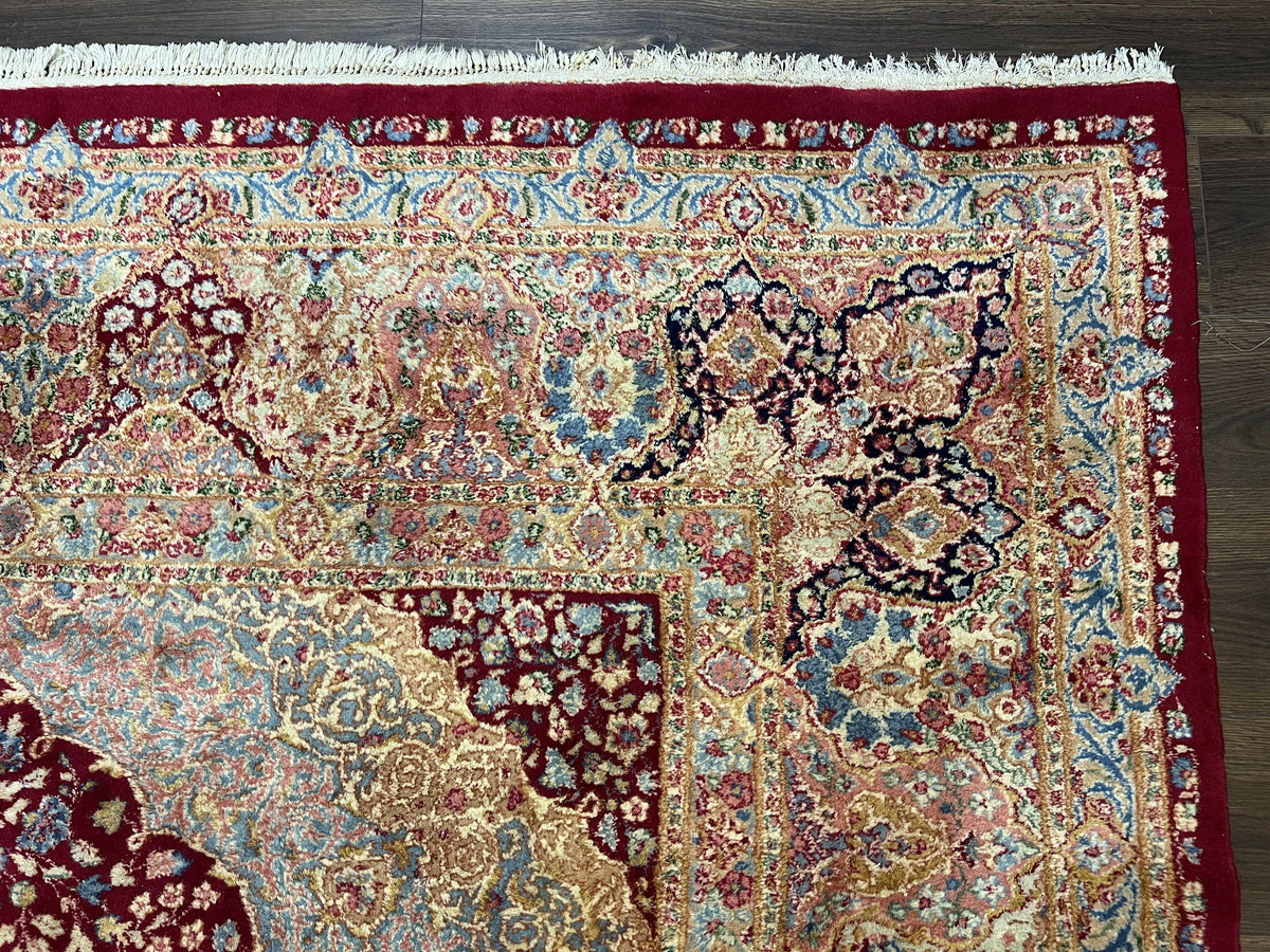 Persian Wool Rug Floral Medallion
