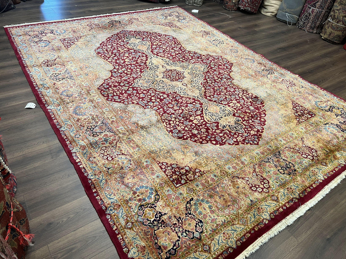 Persian Wool Rug Floral Medallion