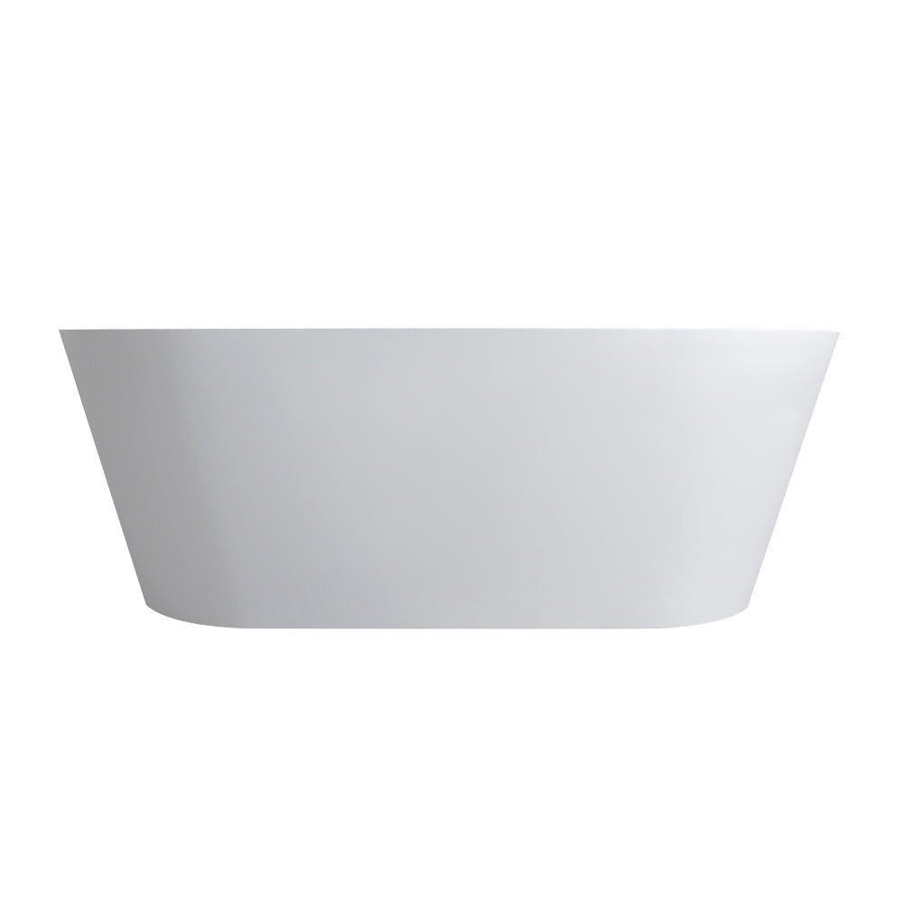 71 Inch Freestanding Solid Surface Soaking Bathtub