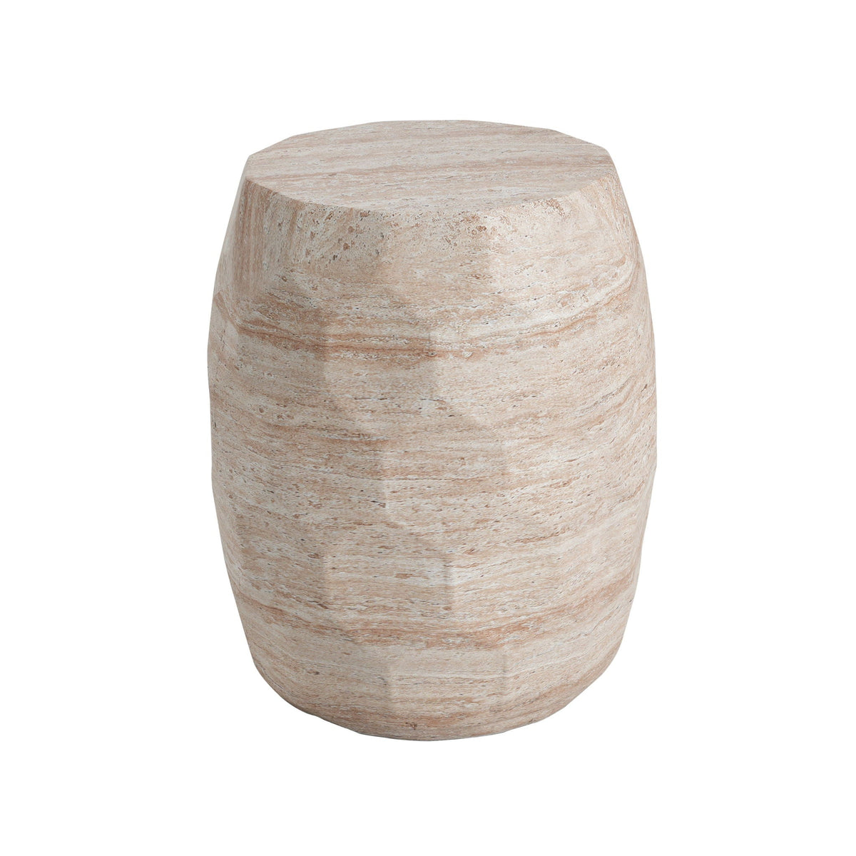 Travertine Concrete Side Table Lightweight