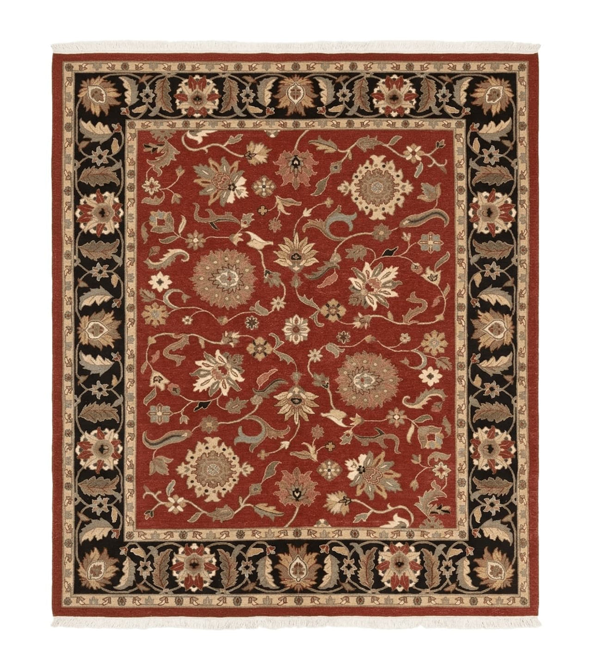Wool Handmade Vintage Rug Floral Design