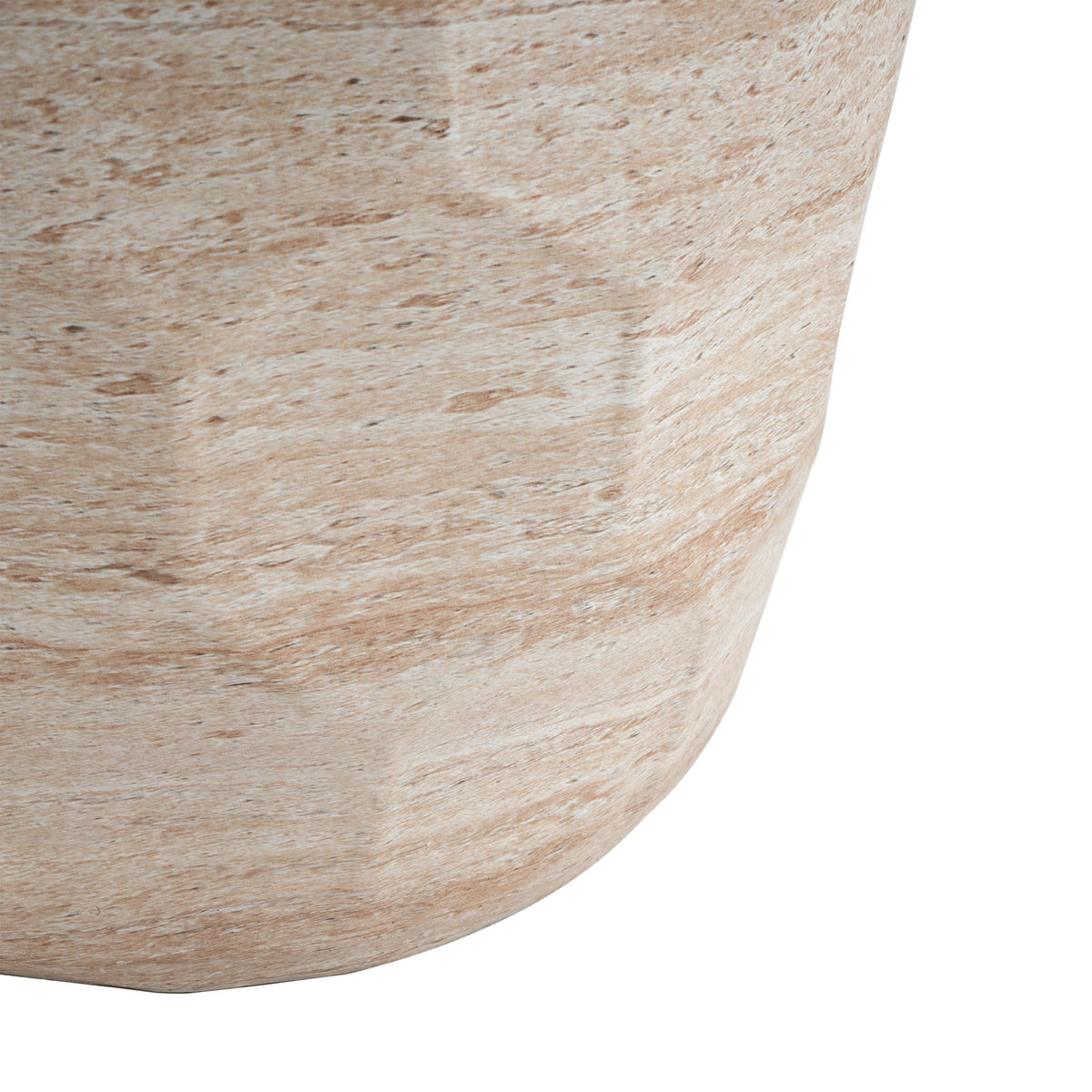 Travertine Concrete Side Table Lightweight