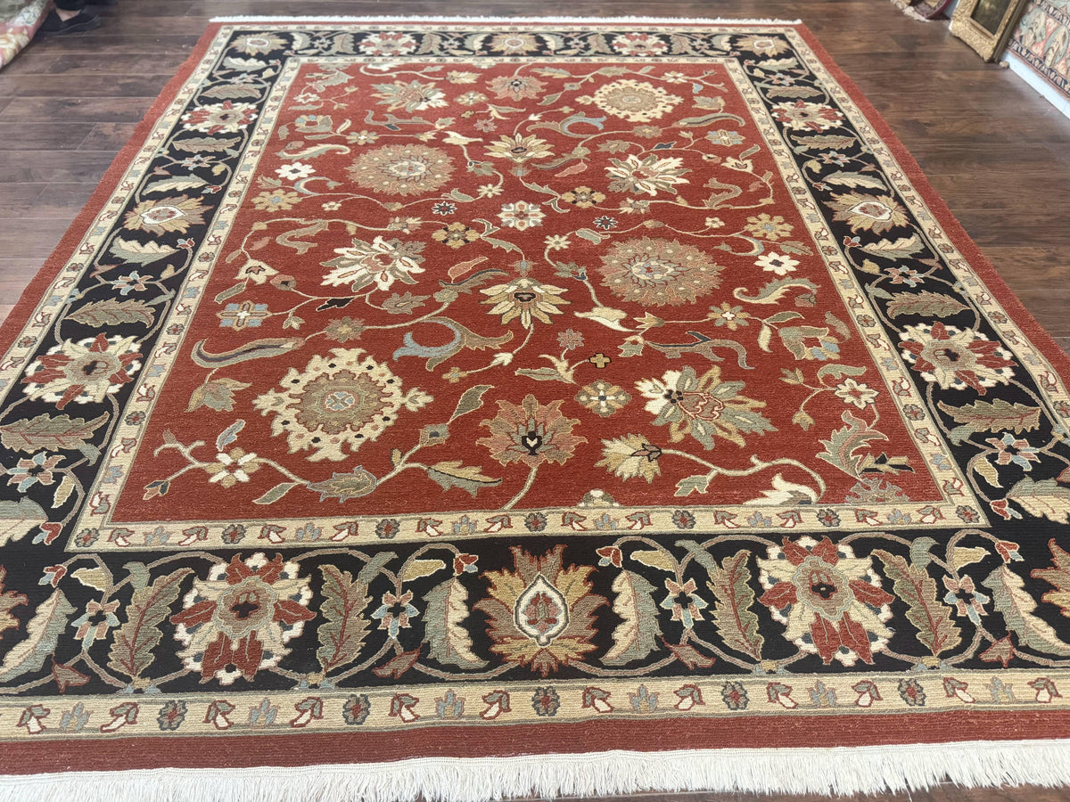 Wool Handmade Vintage Rug Floral Design