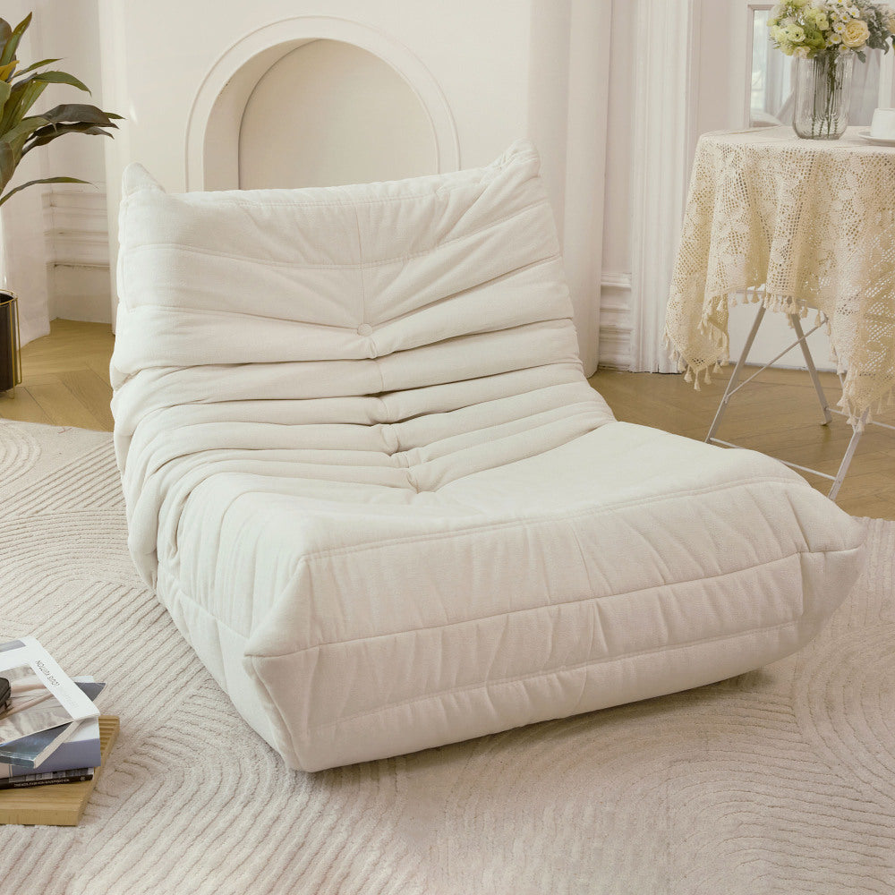 Foam-Filled Bean Bag Lounger Chair