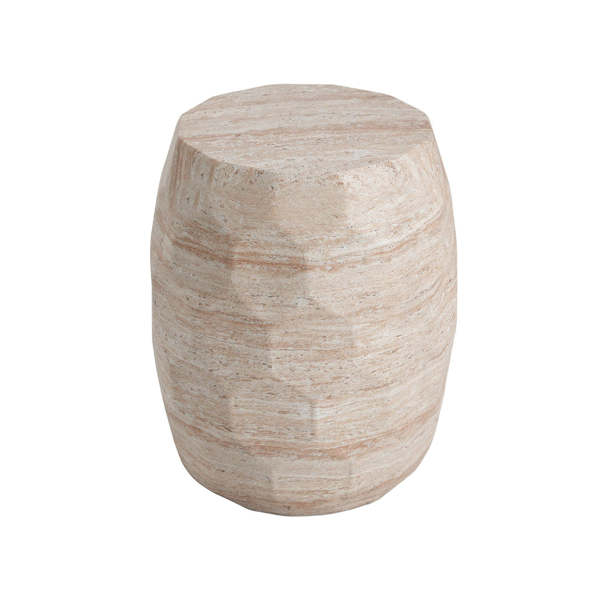 Travertine Concrete Side Table Lightweight