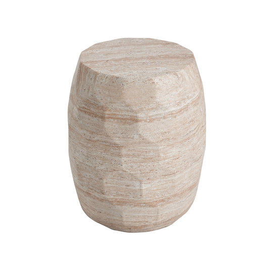 Travertine Concrete Side Table Lightweight