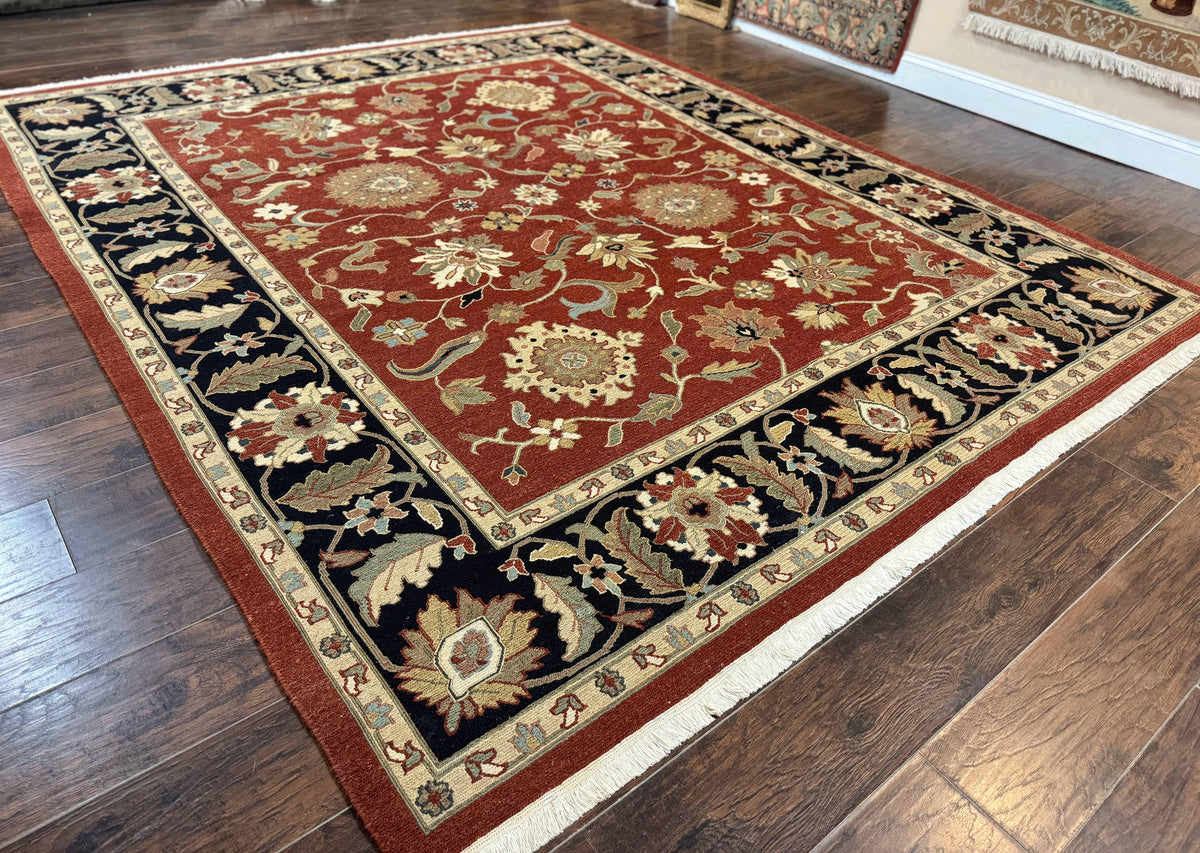 Wool Handmade Vintage Rug Floral Design