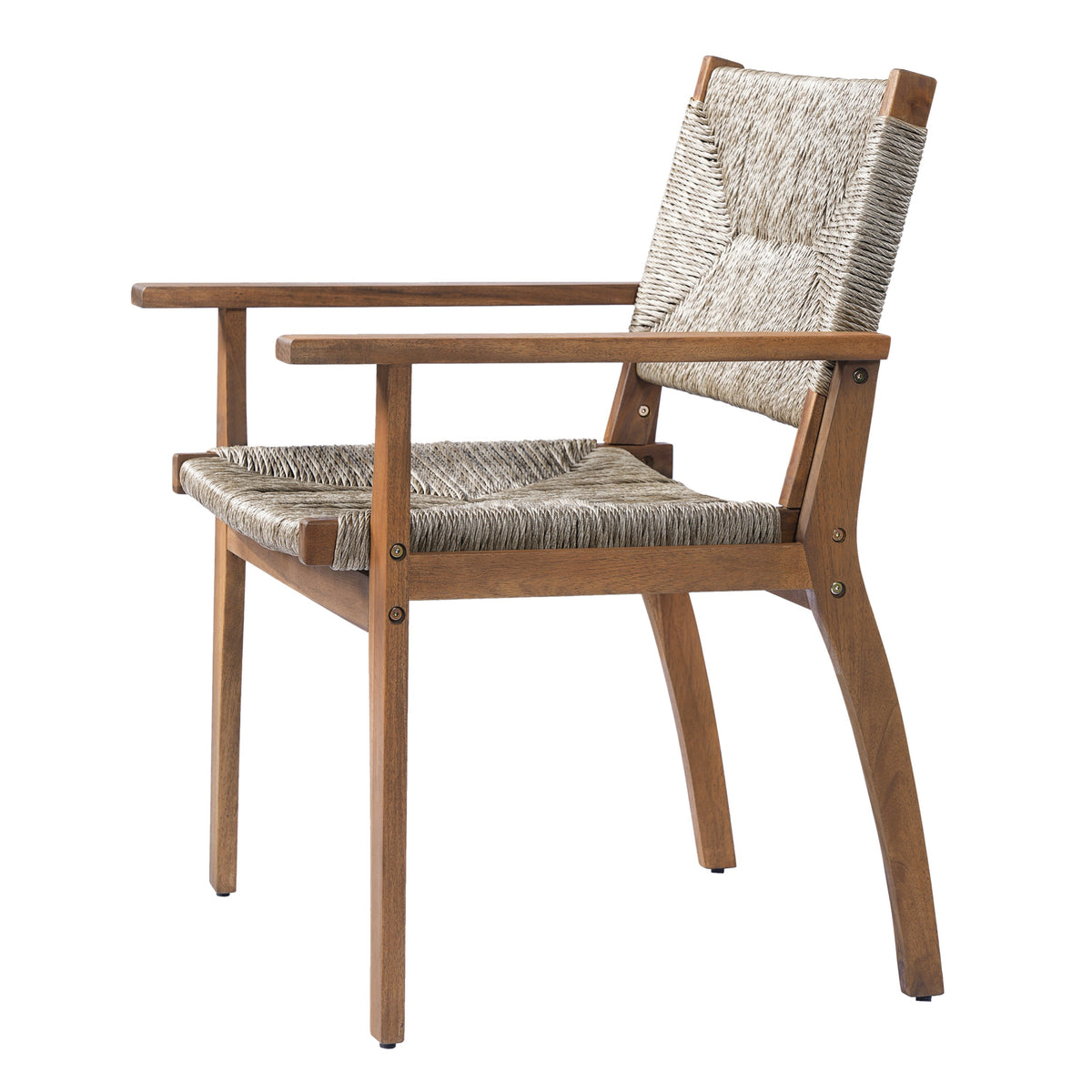 Acacia Wood Frame Outdoor Dining Chair