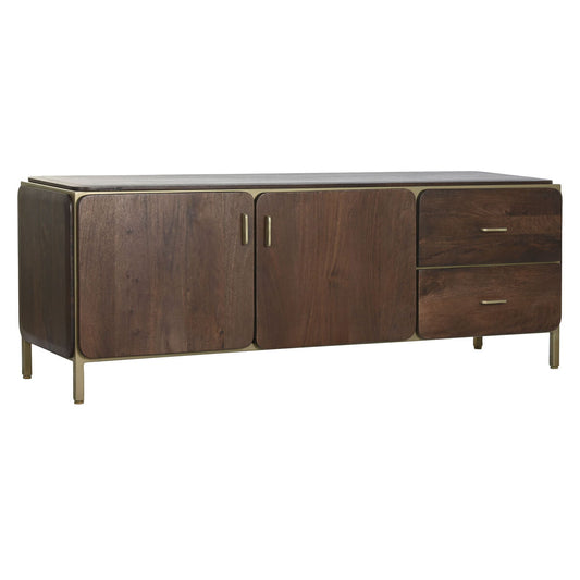 Steel and Mango Wood TV Stand