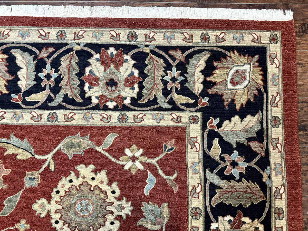 Wool Handmade Vintage Rug Floral Design