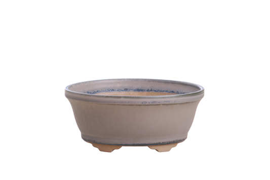 Oval ceramic bonsai pot 5.5 inch Ocean