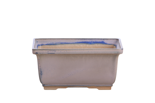 Rectangular ceramic bonsai pot 6 inch Ocean