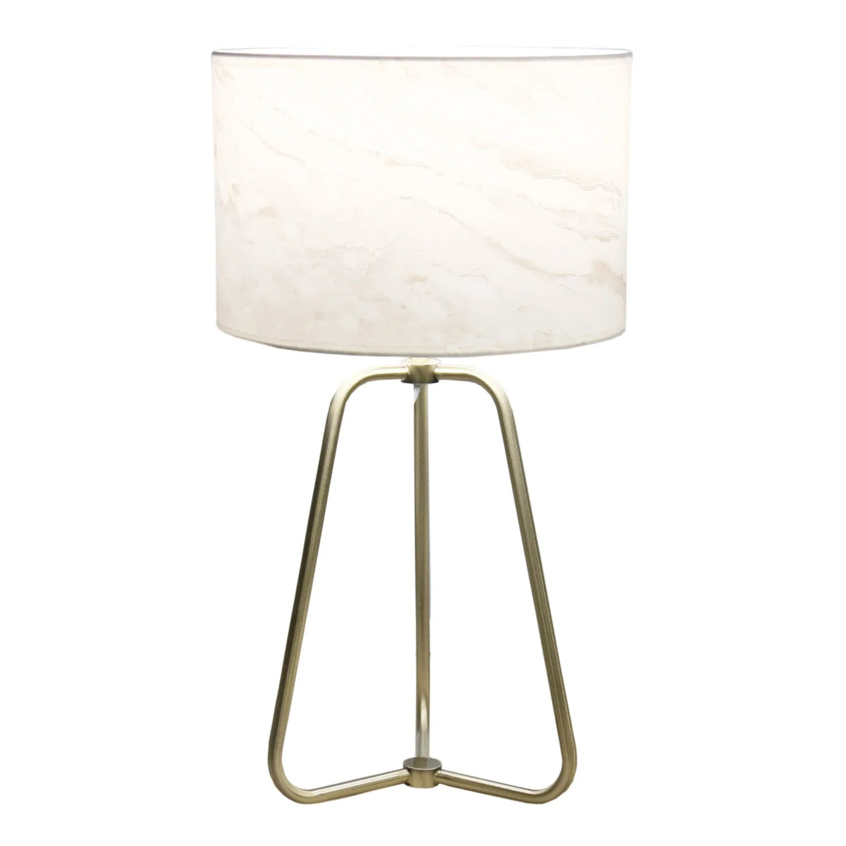 Marble Pattern Cylinder Table Lamp