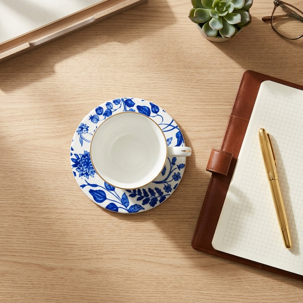House of Avana Mango Wood Coaster Set of 5 with Holder