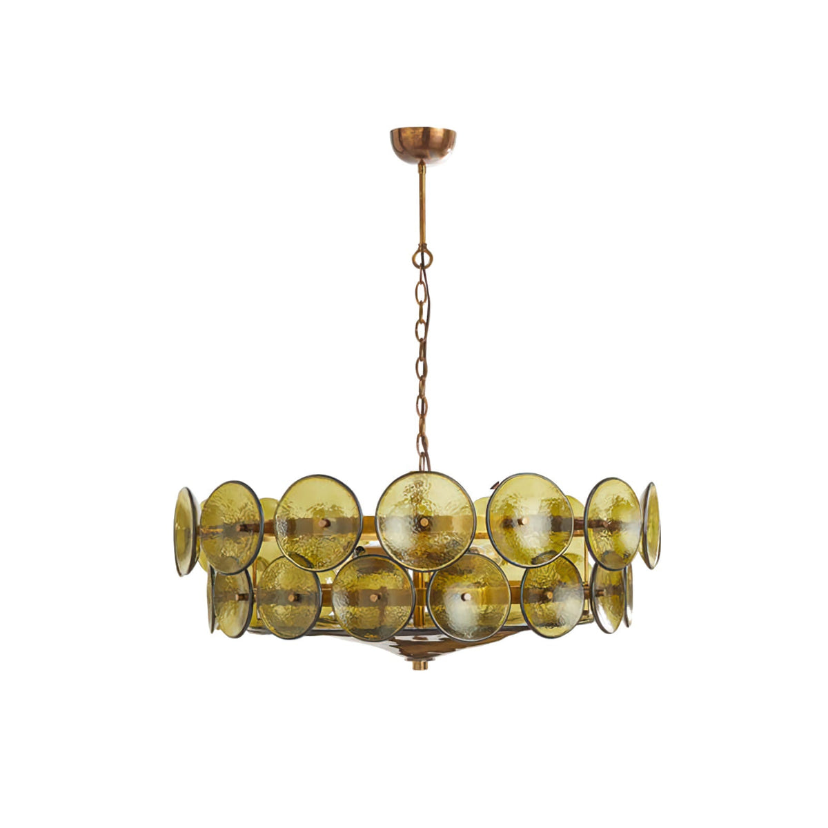 Solaris Disc Murano Glass Chandelier