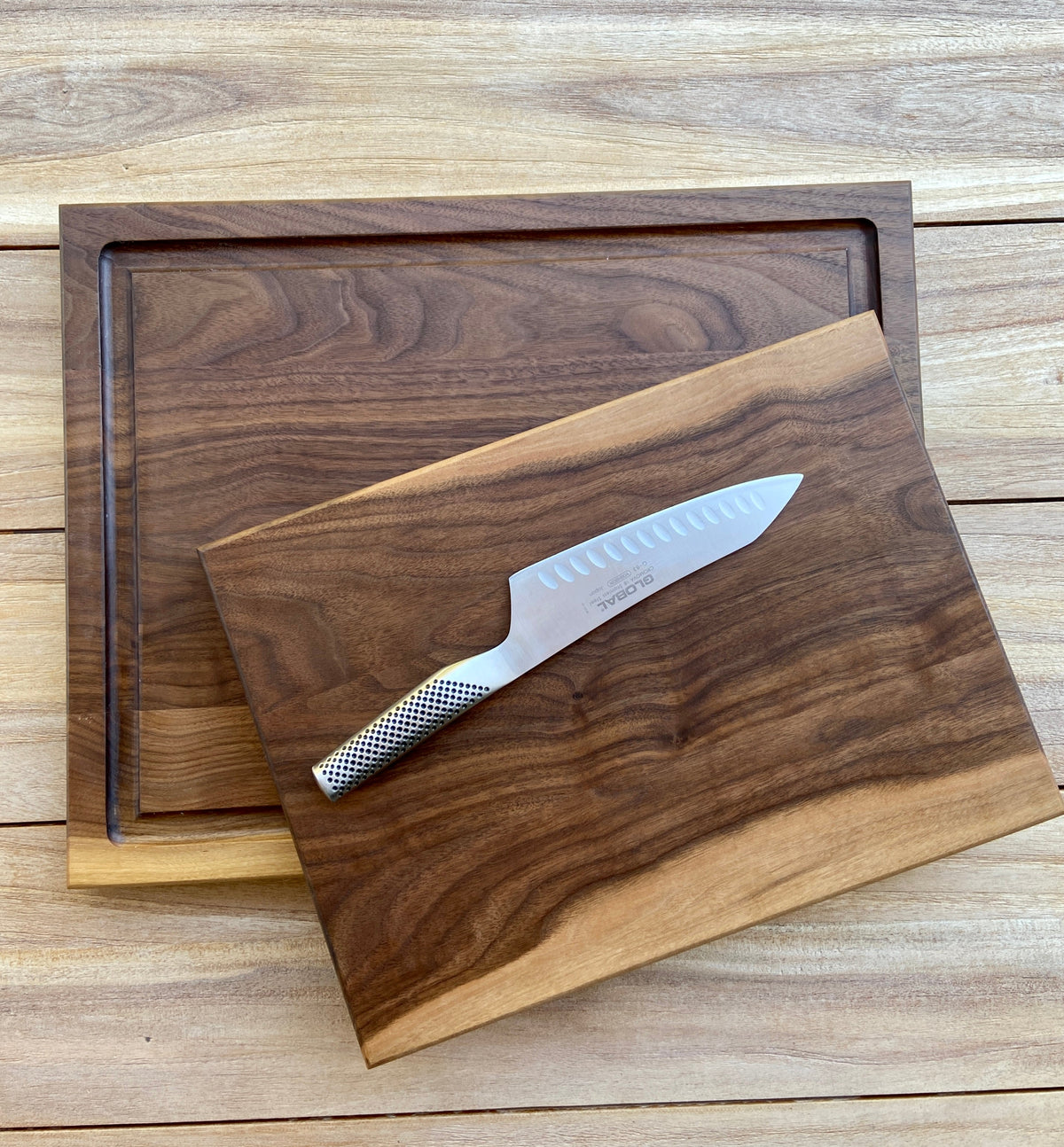 Double-Sided Cutting Board with Juice Groove
