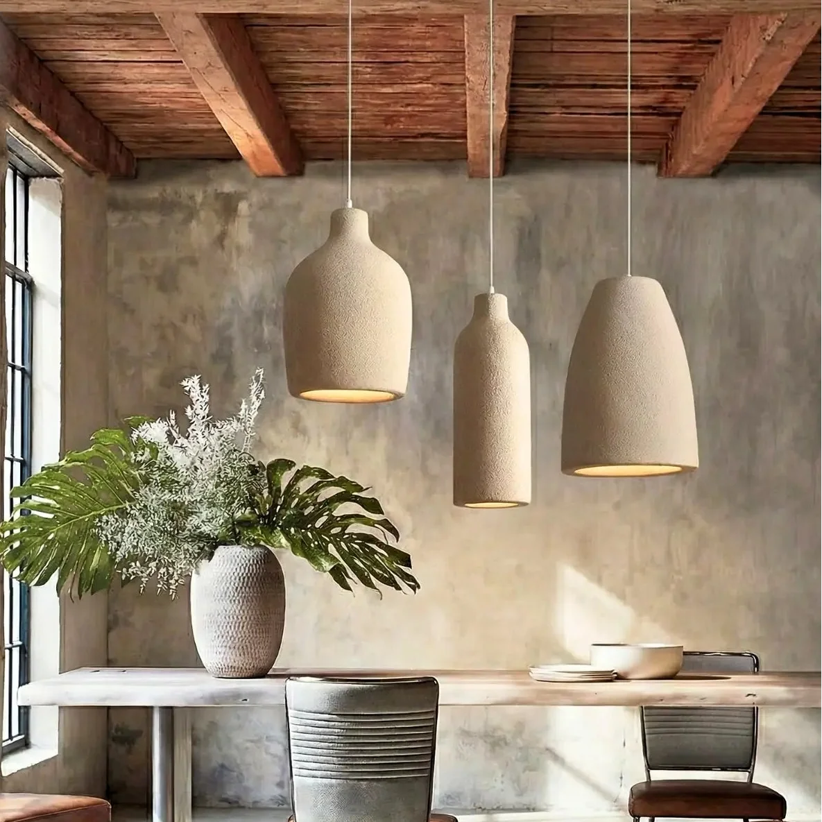 Wabi-Sabi Pendant Lights | Minimalist Ceramic Ceiling Lamp  Meta Description